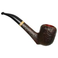 Savinelli Autograph Briar Line Sandblasted Bent Billiard (6mm)