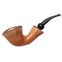 Savinelli Autograph Autograph Freestyle Panel Partially Sandblasted Bent Dublin