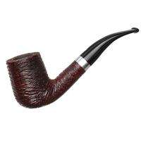 Savinelli Autograph Artisan Rusticated Bent Billiard with Silver (6mm)