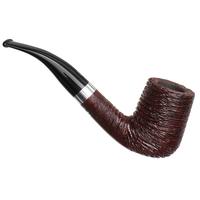 Savinelli Autograph Artisan Rusticated Bent Billiard with Silver (6mm)
