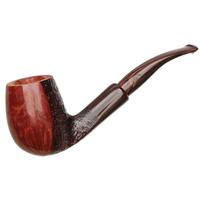 Savinelli Autograph Autograph Panel Partially Sandblasted Bent Billiard (6mm)