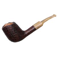 Savinelli Autograph Autograph Sandblasted Bent Billiard (6mm)