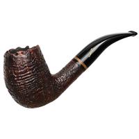 Savinelli Autograph Autograph Sandblasted Bent Billiard (6mm)