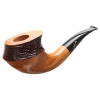 Savinelli Autograph Autograph Freestyle Panel Partially Sandblasted Freehand (6mm)