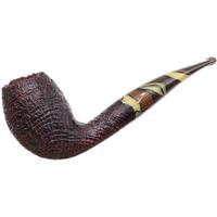 Savinelli Autograph Autograph Sandblasted Bent Egg (6mm)