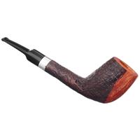 Savinelli Autograph Autograph Panel Partially Sandblasted Freehand with Silver (Legacy Stock)