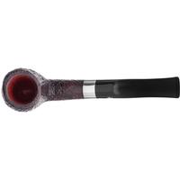 Savinelli Autograph Autograph Sandblasted Bent Billiard with Silver (6mm) (Legacy Stock)