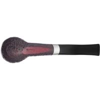 Savinelli Autograph Autograph Sandblasted Bent Billiard with Silver (6mm) (Legacy Stock)