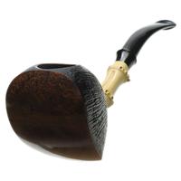 Ken Dederichs Partially Sandblasted Shield with Bamboo