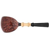 Ken Dederichs Partially Sandblasted Shield with Bamboo