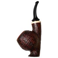 Grechukhin Design Sandblasted Standing Bent Apple with Ivorite
