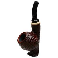 Grechukhin Design Sandblasted Standing Bent Apple with Ivorite