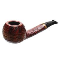 Grechukhin Design Sandblasted Bent Apple with Zebrawood
