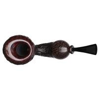 Wojtek Pastuch Partially Sandblasted Reverse Calabash Acorn with Palmwood (1055)