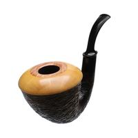 Wojtek Pastuch Sandblasted Calabash with Boxwood (1051)