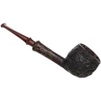 Wojtek Pastuch Sandblasted Strawberry Wood Pot with Black Palm (1527)