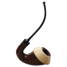 Sabina Santos Smooth Full Bent Calabash with Maple (G)