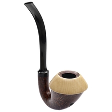Sabina Santos Smooth Full Bent Calabash with Maple (G)