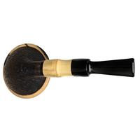 Sabina Santos Sandblasted Calabash with Buddha Bamboo and Black and White Ebony