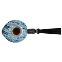 Sabina Santos Sandblasted Nautilus Calabash with Mammoth Molar (G)
