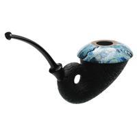 Sabina Santos Sandblasted Nautilus Calabash with Mammoth Molar (G)