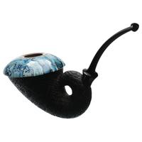Sabina Santos Sandblasted Nautilus Calabash with Mammoth Molar (G)