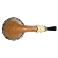 Sabina Santos Natural Smooth Calabash with Bamboo, Mammoth, and Pearls (G)