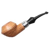 Mastro Geppetto Pipe of the Year 2021 Rusticato Natural with Silver