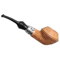 Mastro Geppetto Pipe of the Year 2021 Rusticato Natural with Silver