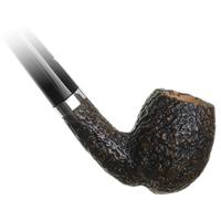 Mastro Geppetto Sabbiato Bent Billiard Churchwarden with Silver