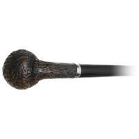 Mastro Geppetto Sabbiato Bent Billiard Churchwarden with Silver