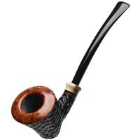 Mike Sebastian Bay Partially Rusticated Bent Dublin Sitter with Horn