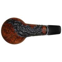 Mike Sebastian Bay Partially Rusticated Bent Brandy with Camel Bone