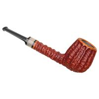 Mike Sebastian Bay Rusticated Pumpkin Billiard with Horn