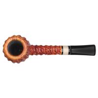 Mike Sebastian Bay Rusticated Pumpkin Billiard with Horn