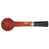 Mike Sebastian Bay Rusticated Pumpkin Billiard with Horn
