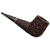 Larry Roush Rusticated & Sandblasted Billiard with Silver (S4) (2457)