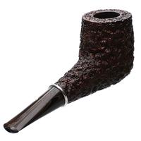 Larry Roush Rusticated & Sandblasted Billiard with Silver (S4) (2457)