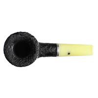Larry Roush Sandblasted Billiard with Silver and Bakelite (S4) (2460)