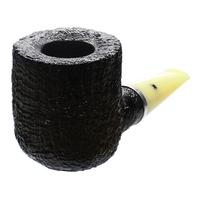 Larry Roush Sandblasted Billiard with Silver and Bakelite (S4) (2460)