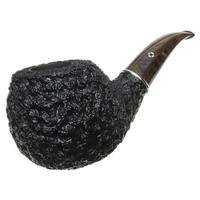 Larry Roush Rusticated & Sandblasted Oversized Bent Apple with Silver (L3) (2700)