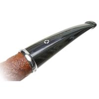 Larry Roush Sandblasted Natural Billiard with Silver (S4) (2717)