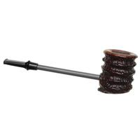 Eltang Basic Rusticated Brown Squat Poker with Wind Cap