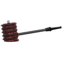 Eltang Basic Rusticated Brown Squat Poker with Wind Cap and Tamper