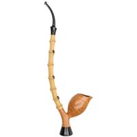 Luiz Lavos Natural Smooth Cavalier Tulip with Bamboo and Horn (Smoking Snake)