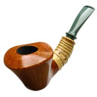 Yang Kun Smooth Bent Dublin with Bamboo and Olivewood (Signature) (2241)