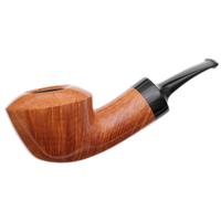 Yang Kun Two Pipe Set Smooth Bent Dublin and Partially Sandblasted Bent Dublin with Bamboo (U24.7)