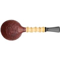 Yang Kun Two Pipe Set Smooth Bent Egg and Partially Sandblasted Tomato with Bamboo (U24.10)