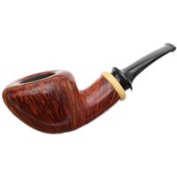 Yang Kun Two Pipe Set Smooth Acorn with Boxwood and Sandblasted Dublin with Bamboo (U24.4)