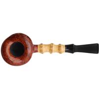 Yang Kun Two Pipe Set Smooth Rhodesian and Partially Sandblasted Dublin Sitter with Bamboo (U24.5)